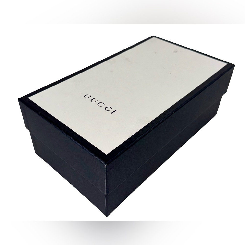 GUCCI SOHO PEEP TOE WEDGE PUMPS IN BLACK LEATHER - Picture 10 of 10